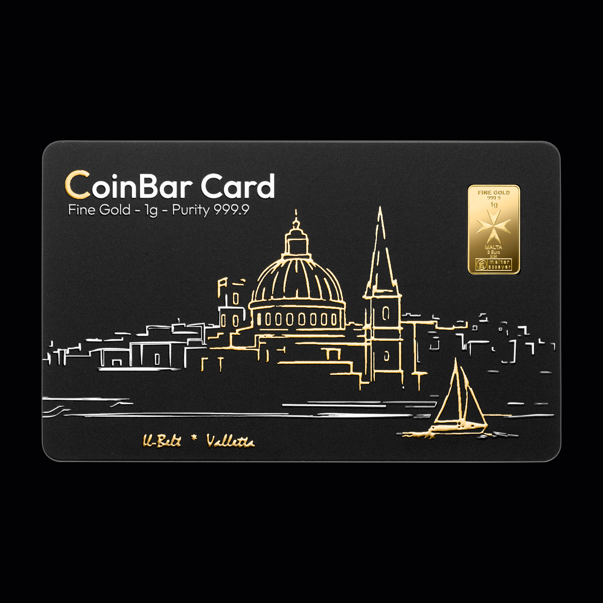 Coinbar-kortti 1 g kulta